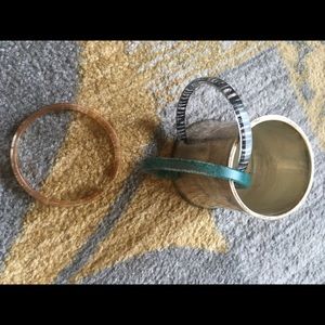 Color By Amber skinnies cuff bracelet set of 3